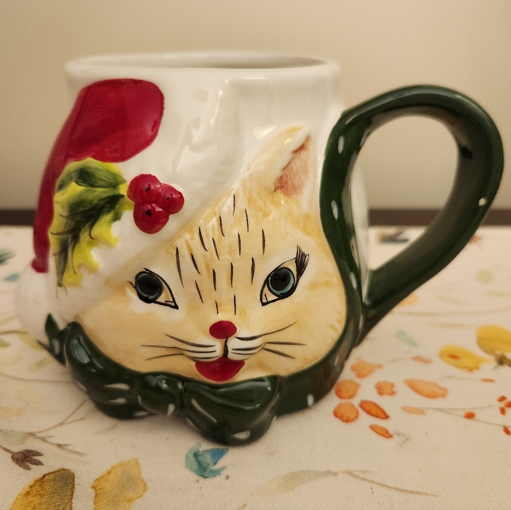 BlueSky Cat Christmas Mug